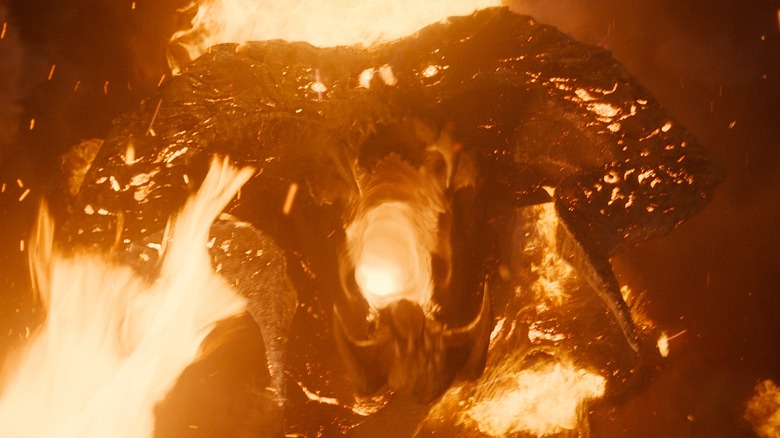 A Balrog bellowing in The Rings of Power