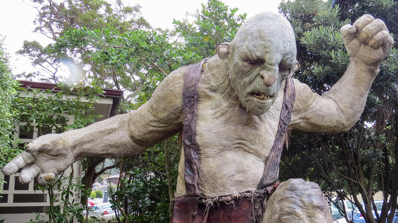 Weta cave orc sculpture