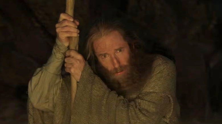 Gandalf leaning on his staff on "The Lord of the Rings: Rings of Power" (2022-present)
