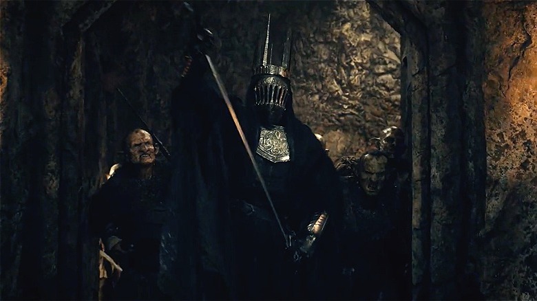 The Witch-king standing with orcs in The Ring of Power (2026)