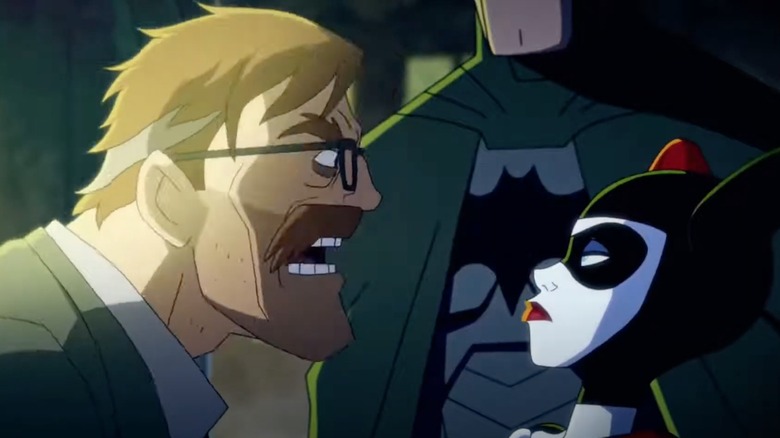 Gordon yelling at Harley Quinn