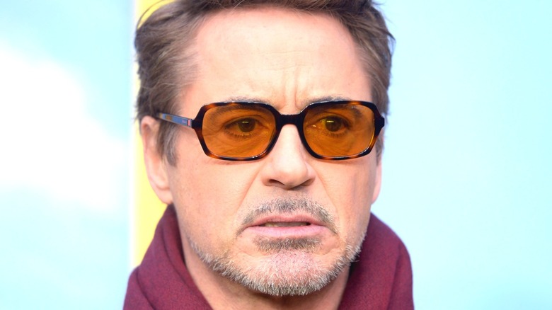 Robert Downey Jr. looking unhappy