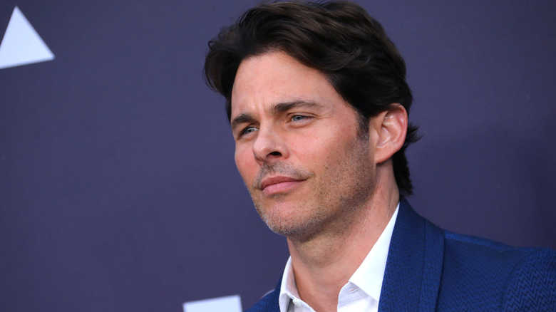 James Marsden posing at event