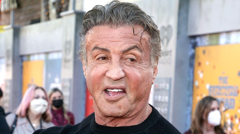 Sylvester Stallone smiling