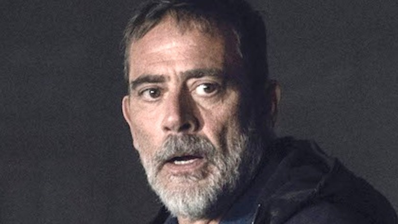 Negan shocked on The Walking Dead