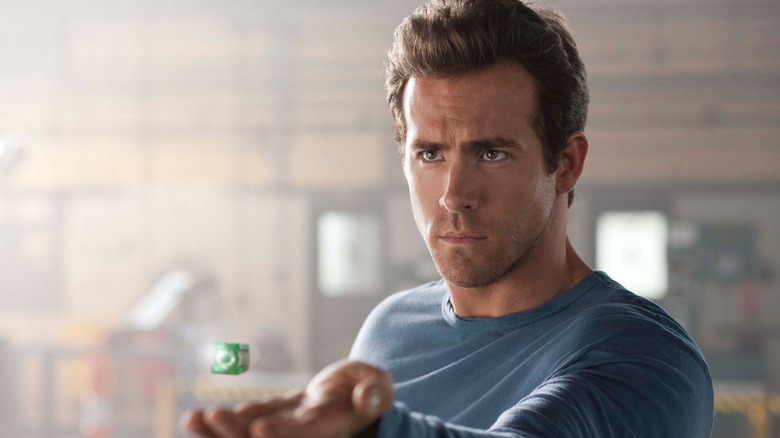 Hal Jordan holds up the Green Lantern ring