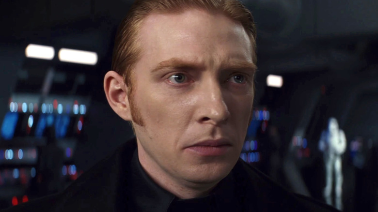 General Hux looking nervous