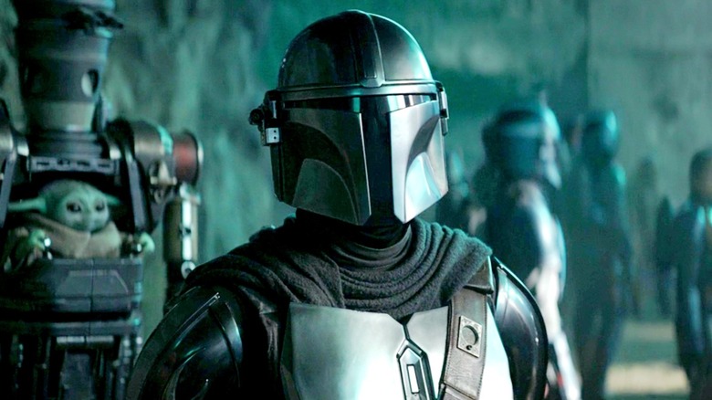 Din Djarin wearing Beskar Mandalorian armor