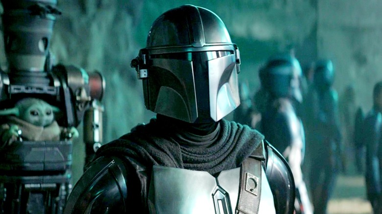 Din Djarin wearing Mandalorian armor