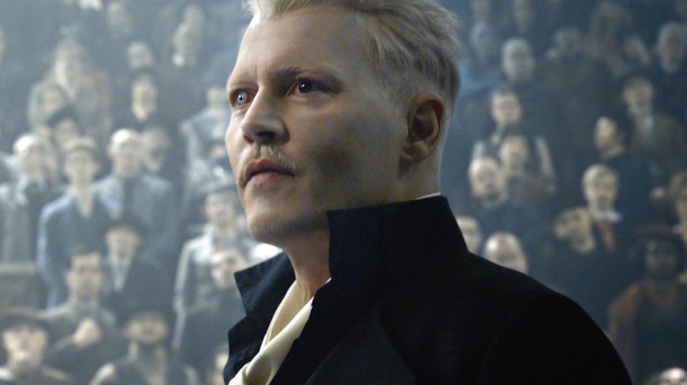 Johnny Depp as Grindelwald in Fantastic Beasts: The Crimes of Grindelwald