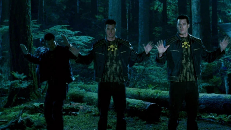 Multiple Man and two of his doubles in X-Men: The Last Stand (2006)