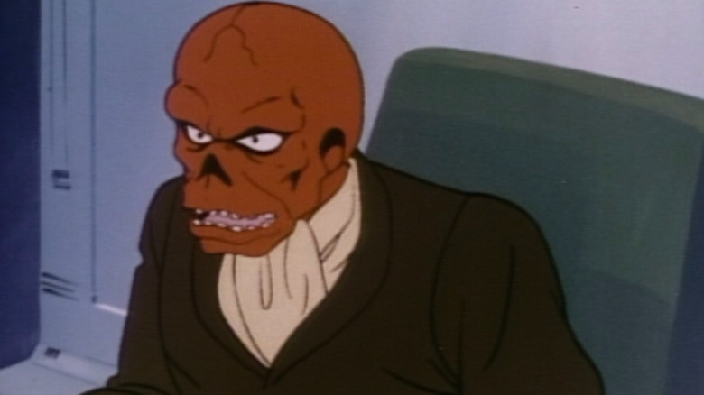 Red Skull in a chair on 1981's Spider-Man