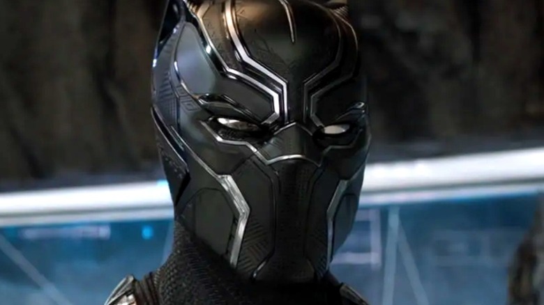 Black Panther in his lab