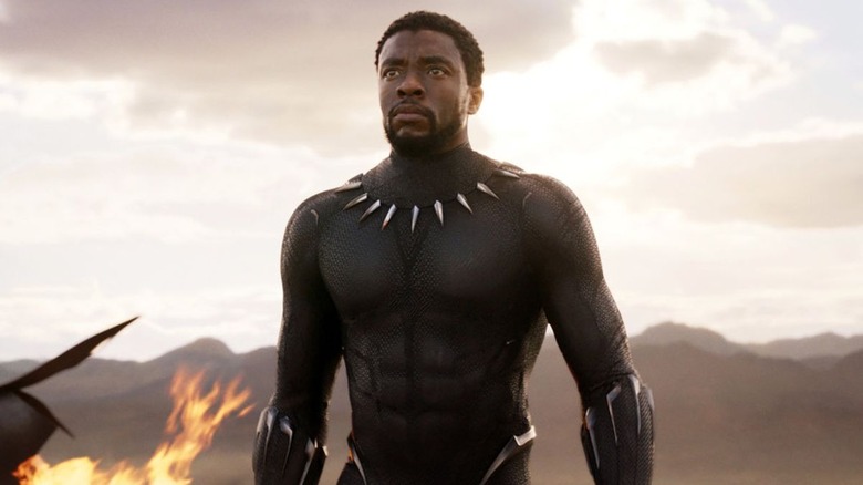 Black Panther walks through fire