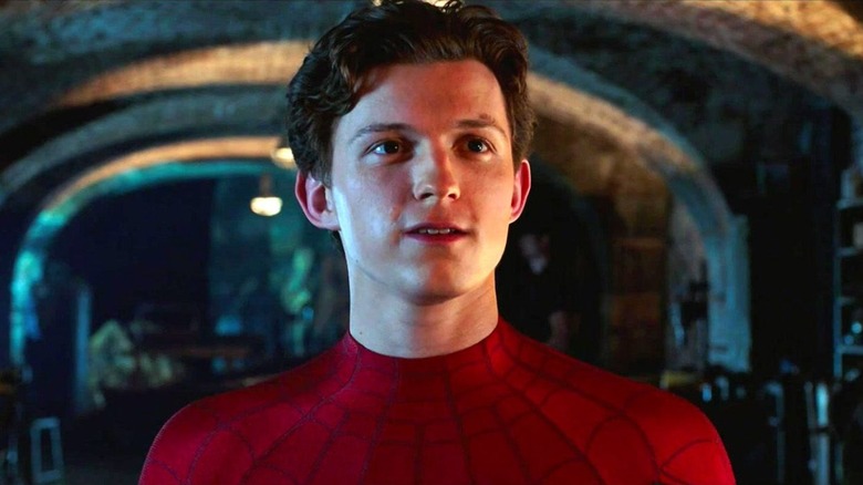 Peter Parker in a tunnel