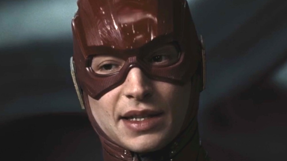 Ezra Miller Flash red suit