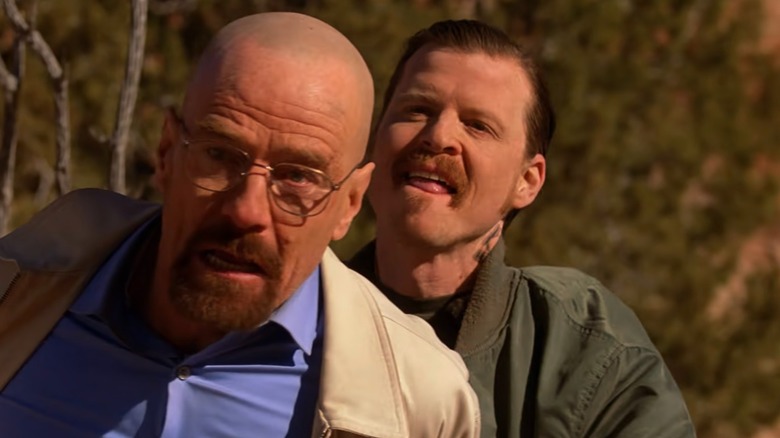 Walter White and Kenny in the desert