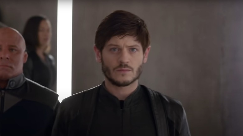 Iwan Rheon as Maximus staring ahead