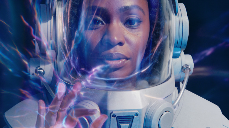Monica Rambeau uses her powers