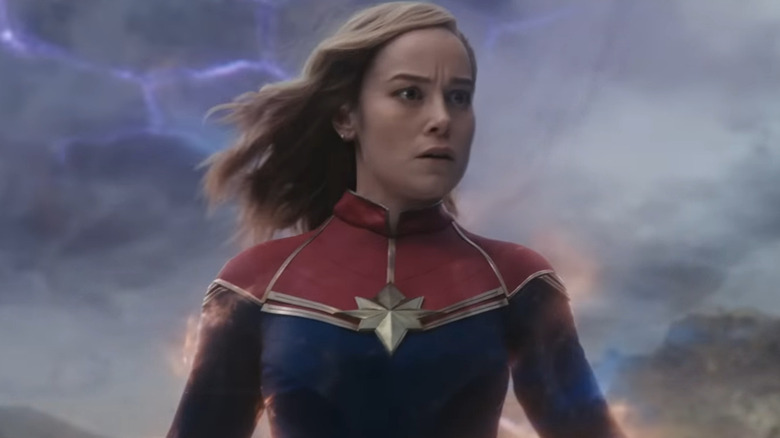 Carol Danvers looking concerned