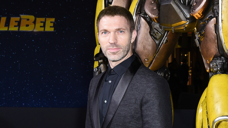 Travis Knight at a Bumblebee event