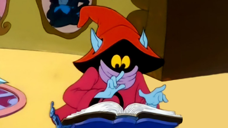 Orko reading a book in He-Man and the Masters of the Universe (1983)