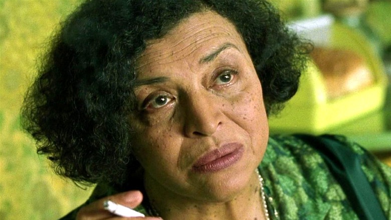 Gloria Foster smoking in The Matrix