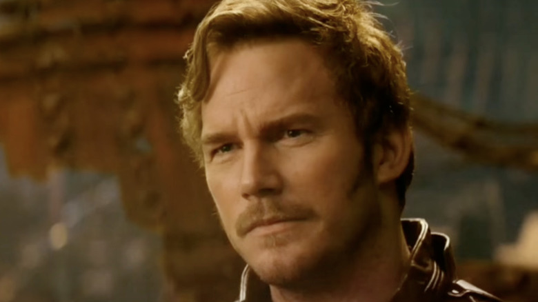 Chris Pratt playing Peter Quill
