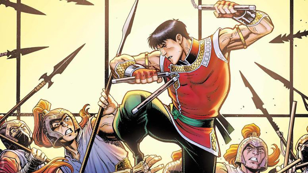 Shang-Chi Fighting Off Enemies