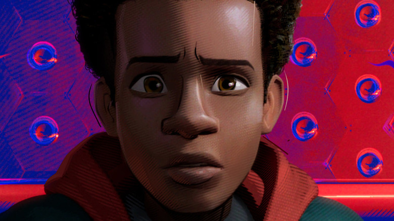 Miles Morales looking concerned