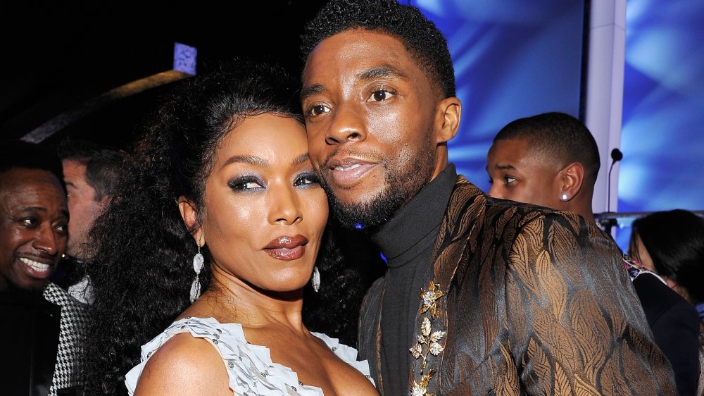 Chadwick Boseman and Angela Bassett