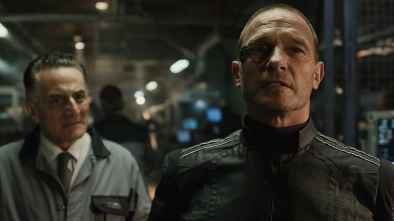 Baron Strucker looks at his work