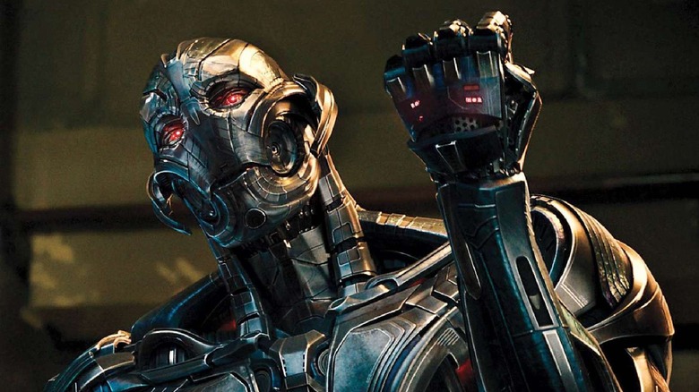 Ultron raises his fist in Avengers: Age of Ultron