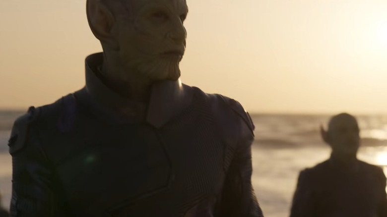 The Skrulls appear in Captain Marvel