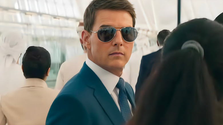 Ethan Hunt in sunglasses