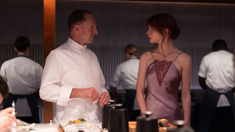 Chef Slowik talking with Margot