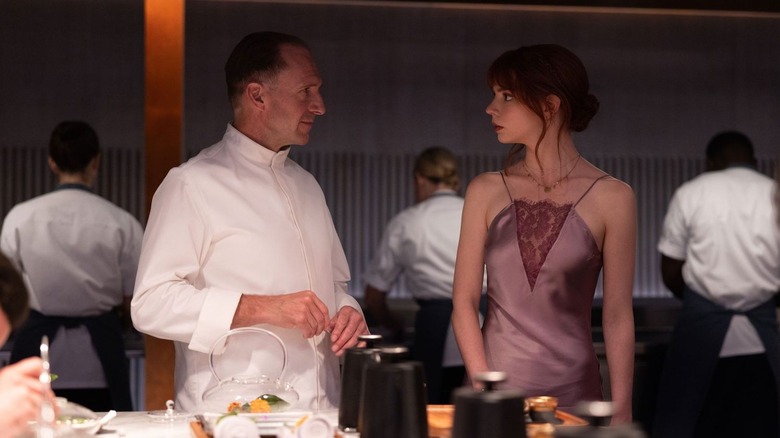 Chef Slowik talking with Margot