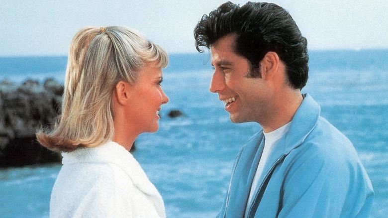 Danny and Sandy on the beach in Grease