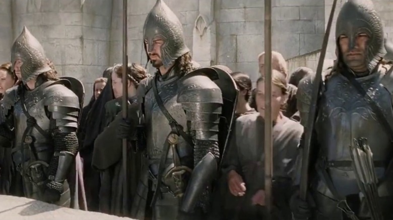 Gondorian soldiers standing