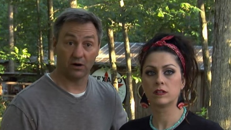 Robbie Wolfe and Danielle Colby outside