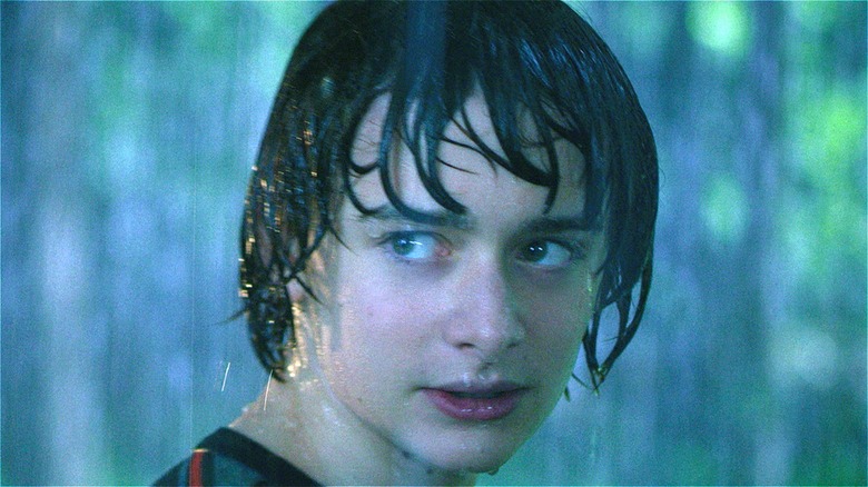 Stranger Things Will Byers in the rain