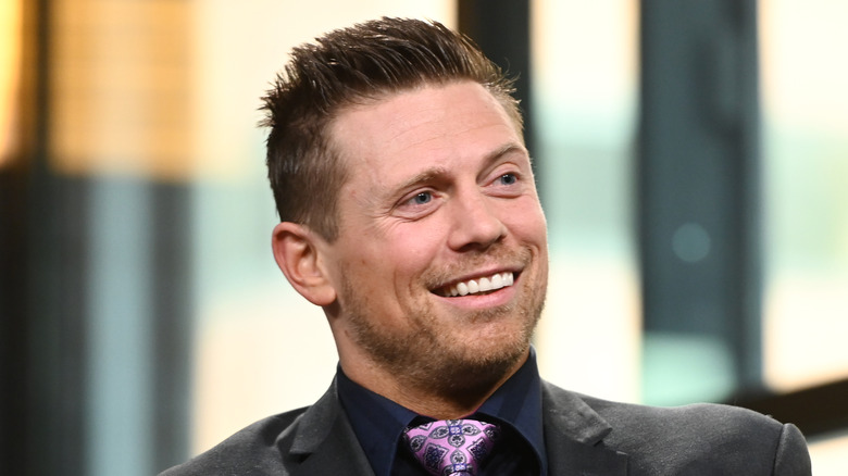 The Miz smiling