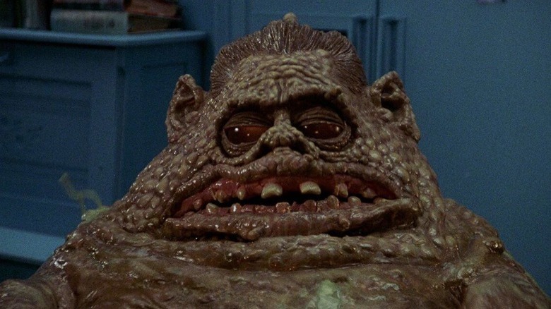 Chet the monster looks to side