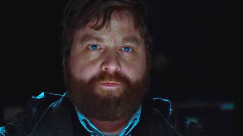 Zach Galifianakis staring blankly ahead