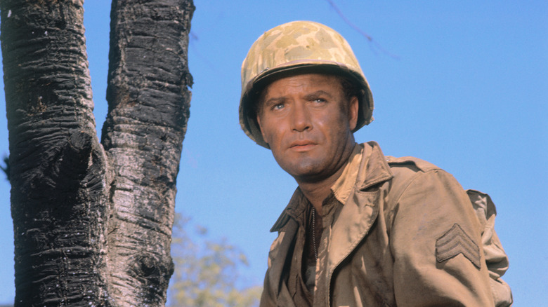 Vic Morrow dressed as soldier