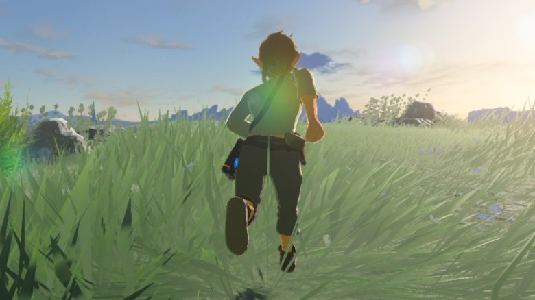 Legend of Zelda: Breath of the Wild Link running