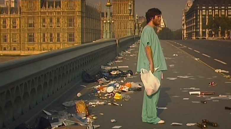 Jim wanders through an empty London