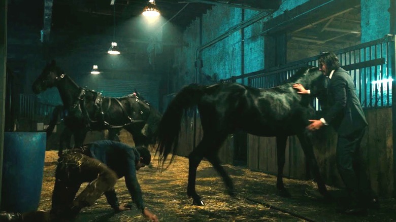 John Wick 3 stable scene
