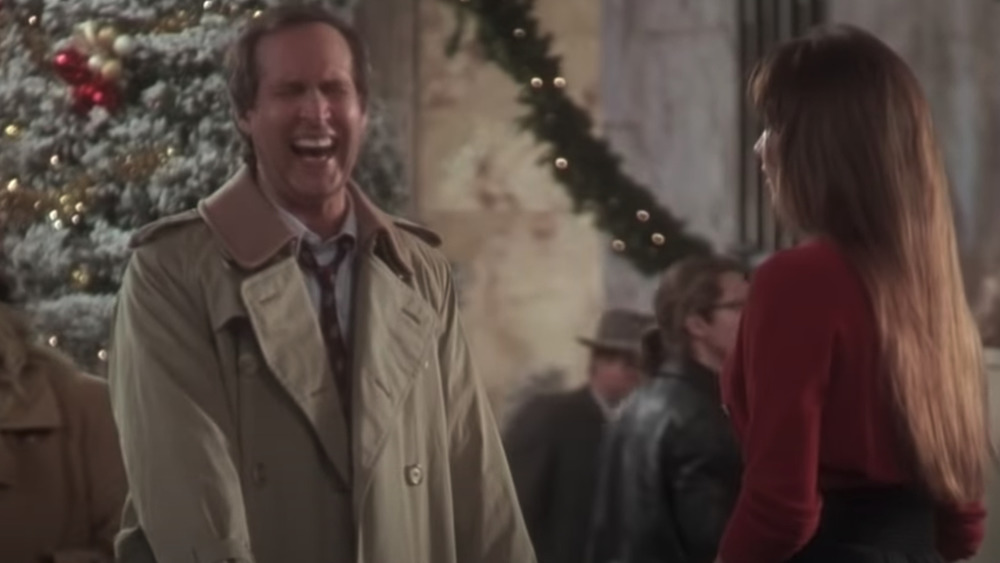Chevy Chase as Clark at the department store in National Lampoon's Christmas Vacation