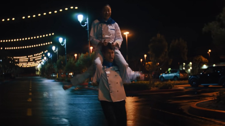 Chef Evelyn controlling Chef Chad
